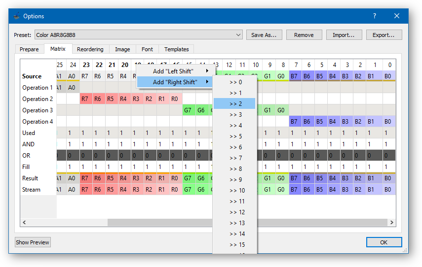 Adding Shift operation